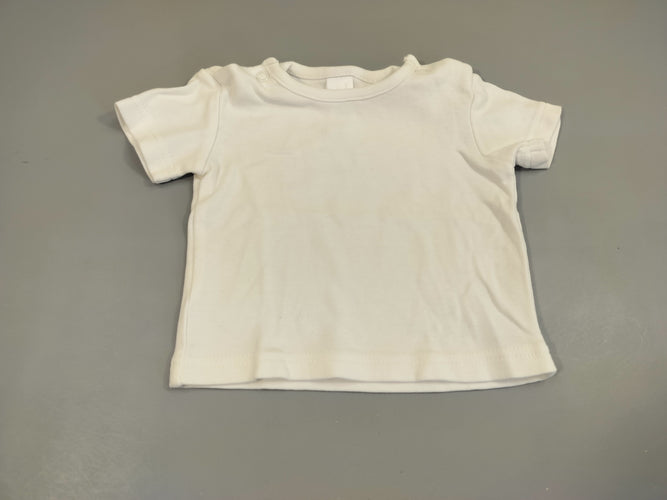 T-shirt m.c blanc, moins cher chez Petit Kiwi