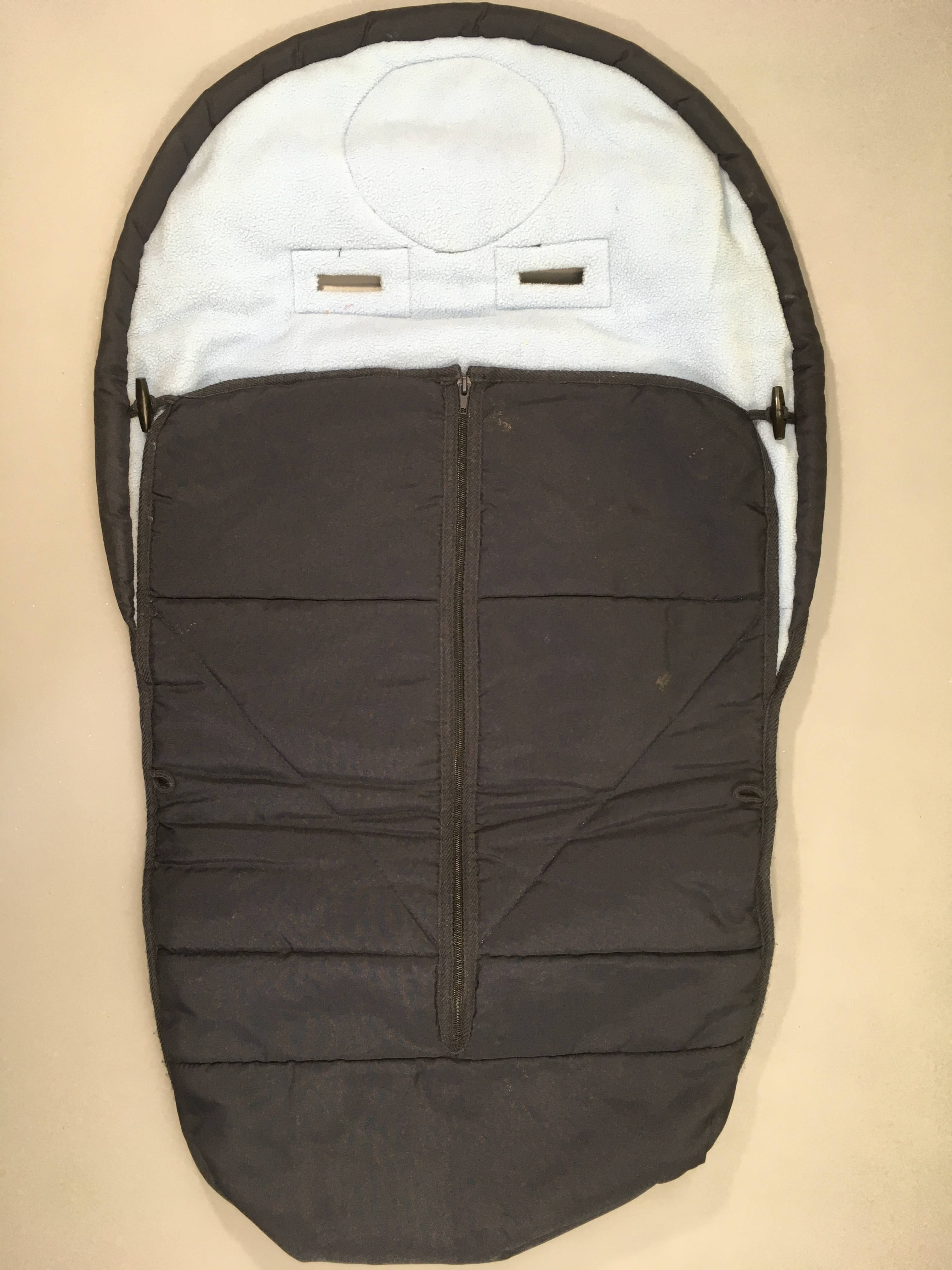 Chancelière bleu foncé doublé polar bleu clair