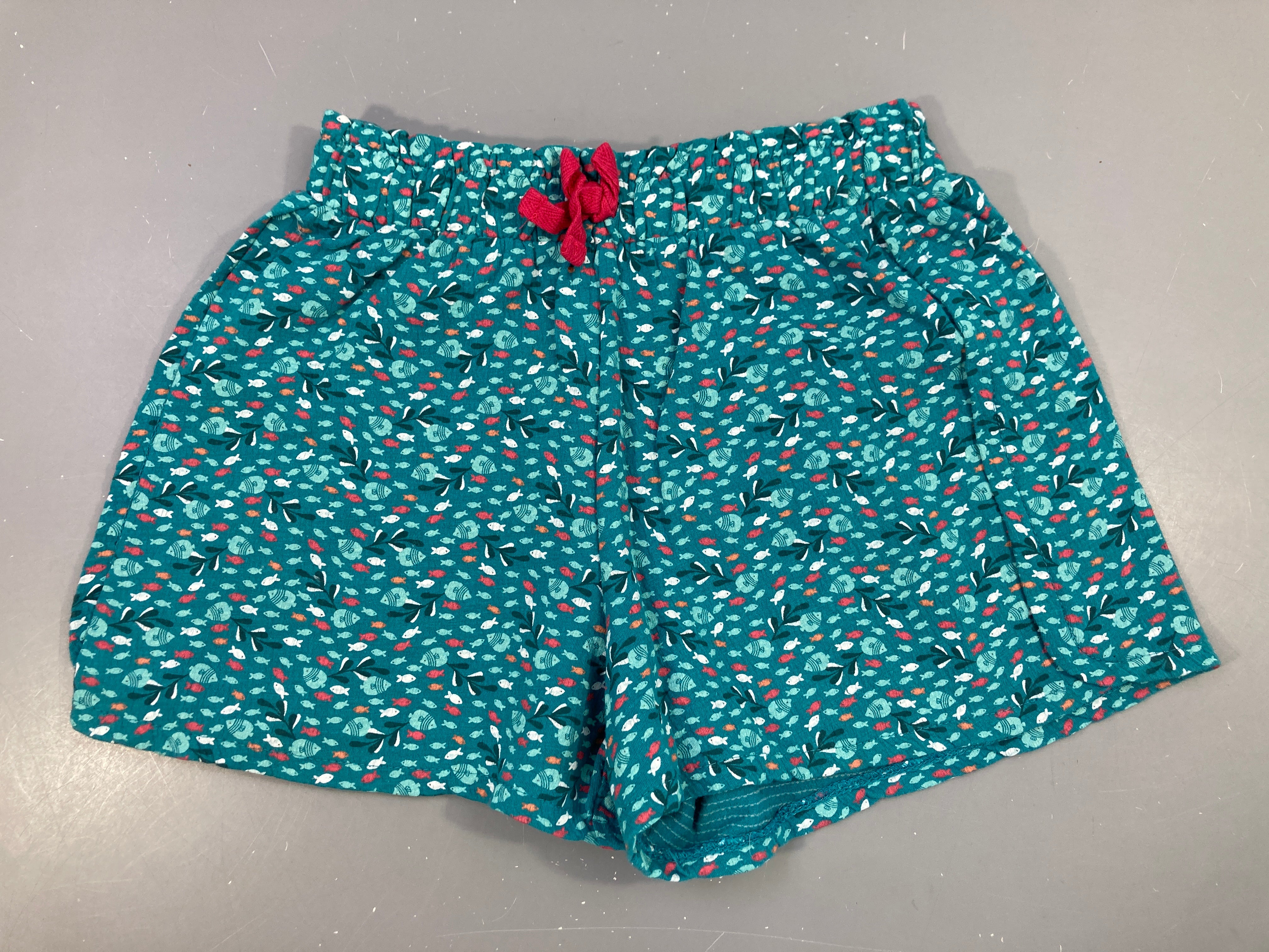 Short jersey bleu poissons