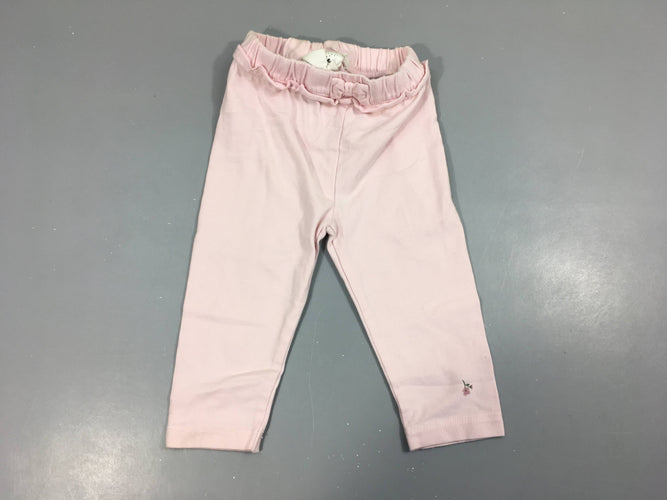 Legging rose clair froufrou taille, moins cher chez Petit Kiwi
