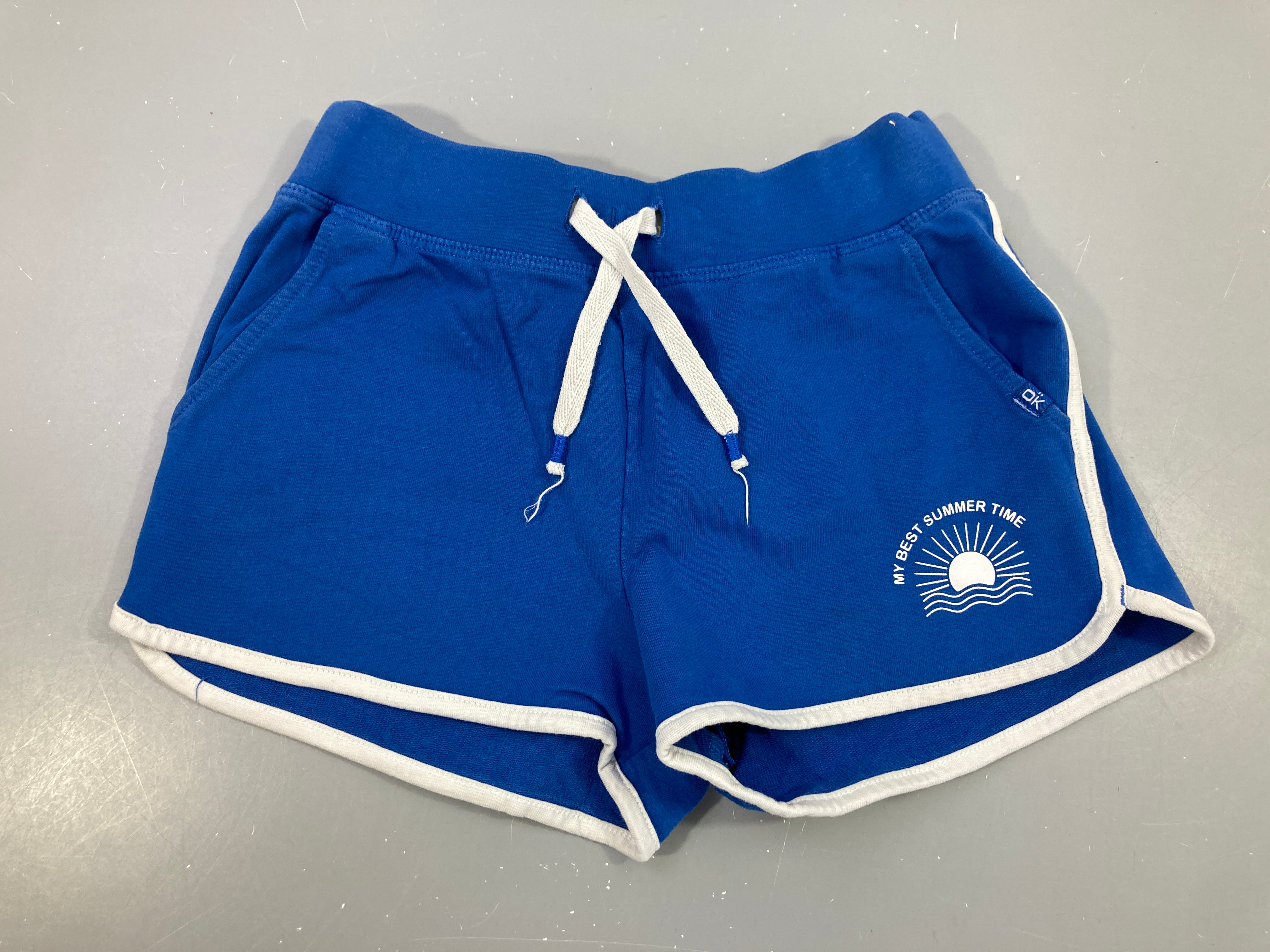 Short molleton bleu soleil
