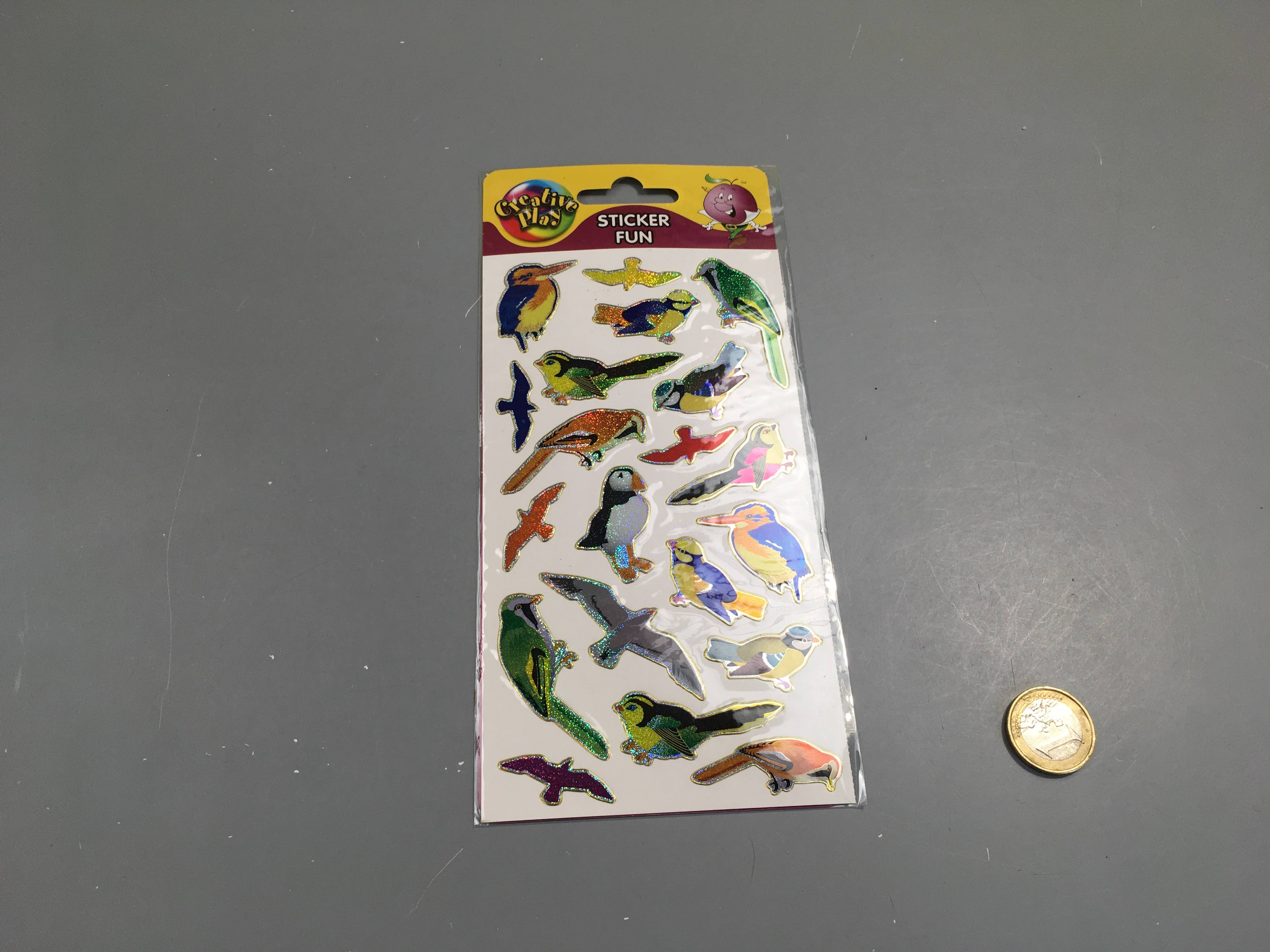 Neuf-Sticker Fun-Oiseaux