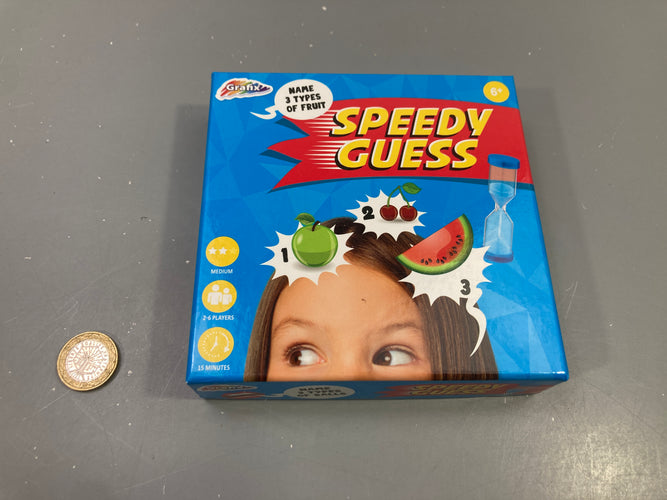 Jeu d'ambiance Speedy Guess avec sablier, 6 ans et +, 2-6 joueurs, Grafix (Action), moins cher chez Petit Kiwi