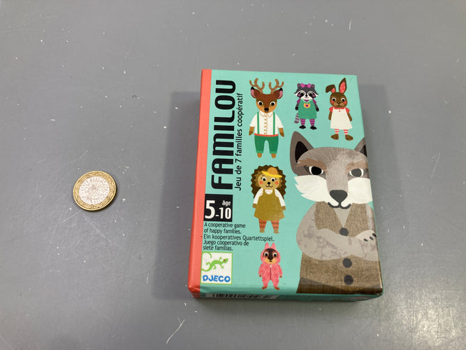 Jeu de cartes Familou, jeu de 7 familles coopératif, 5-10 ans, moins cher chez Petit Kiwi
