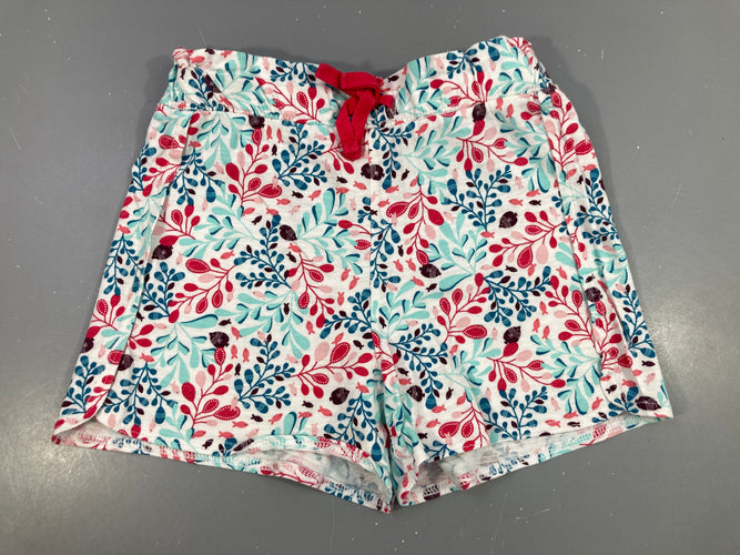 Short jersey blanc poissons, moins cher chez Petit Kiwi