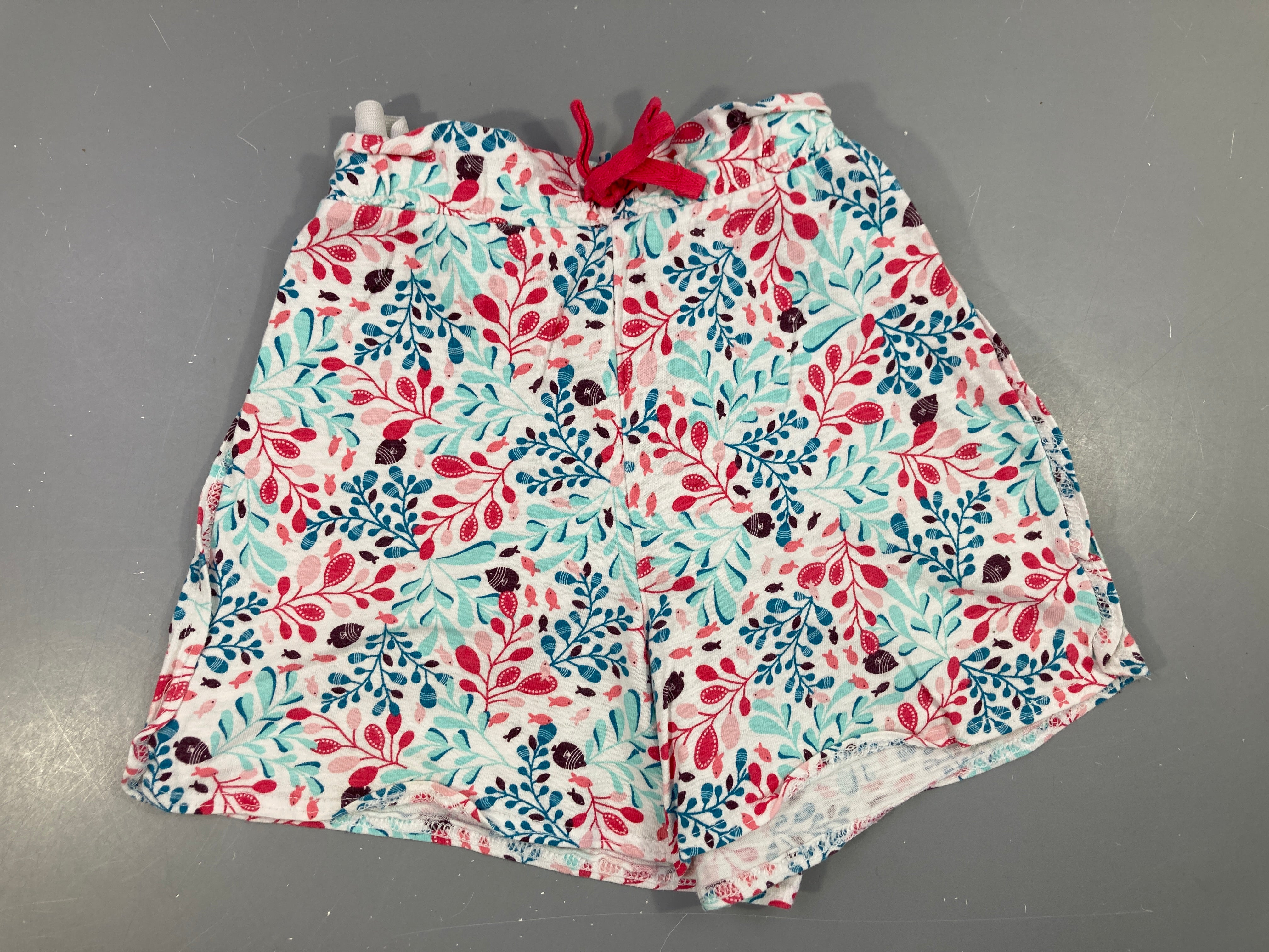 Short jersey blanc poissons