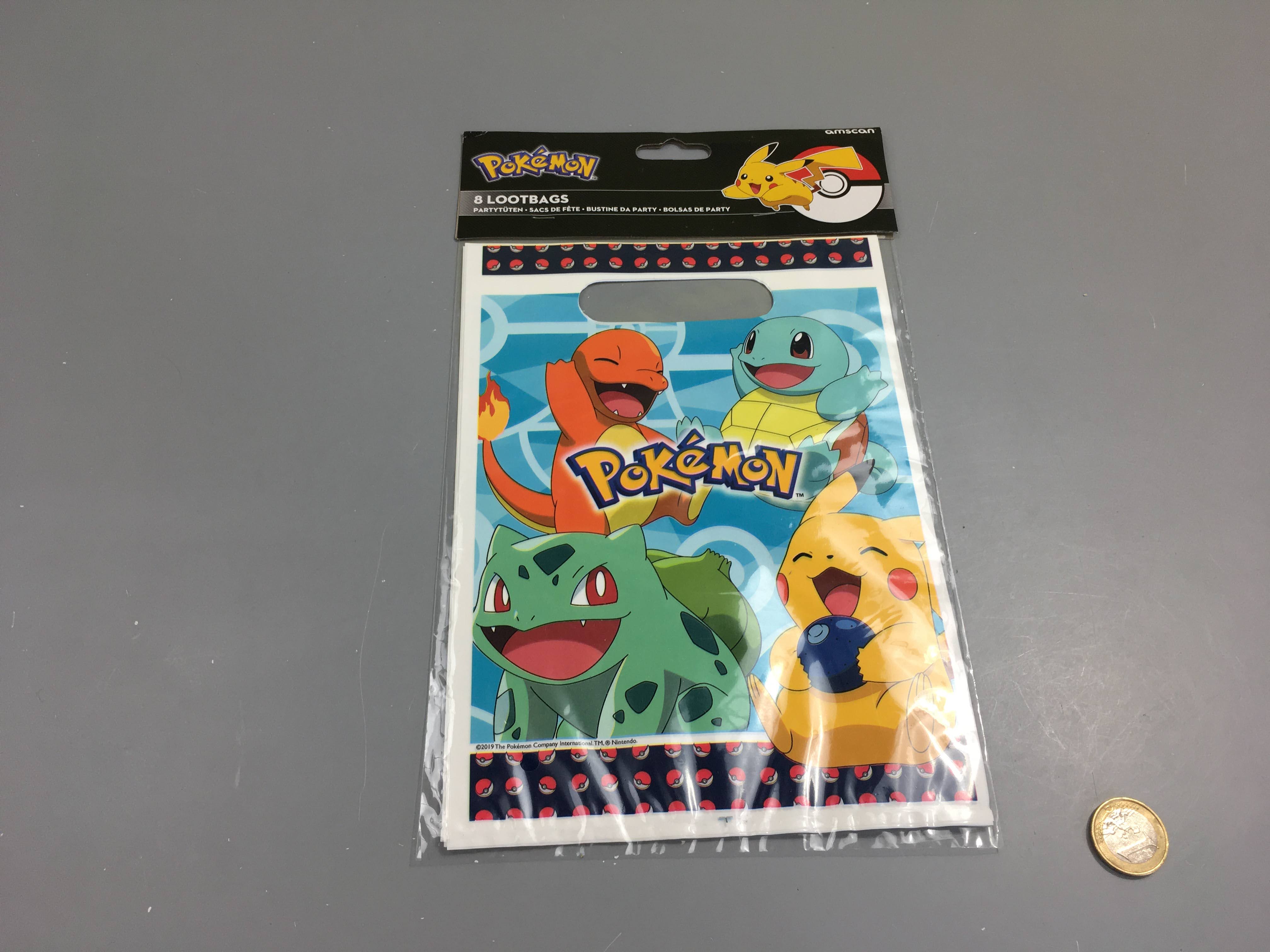Neuf- 6 Pochettes 16-22cm Pokemon