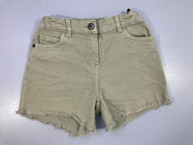 Short kaki bas affiloché, moins cher chez Petit Kiwi