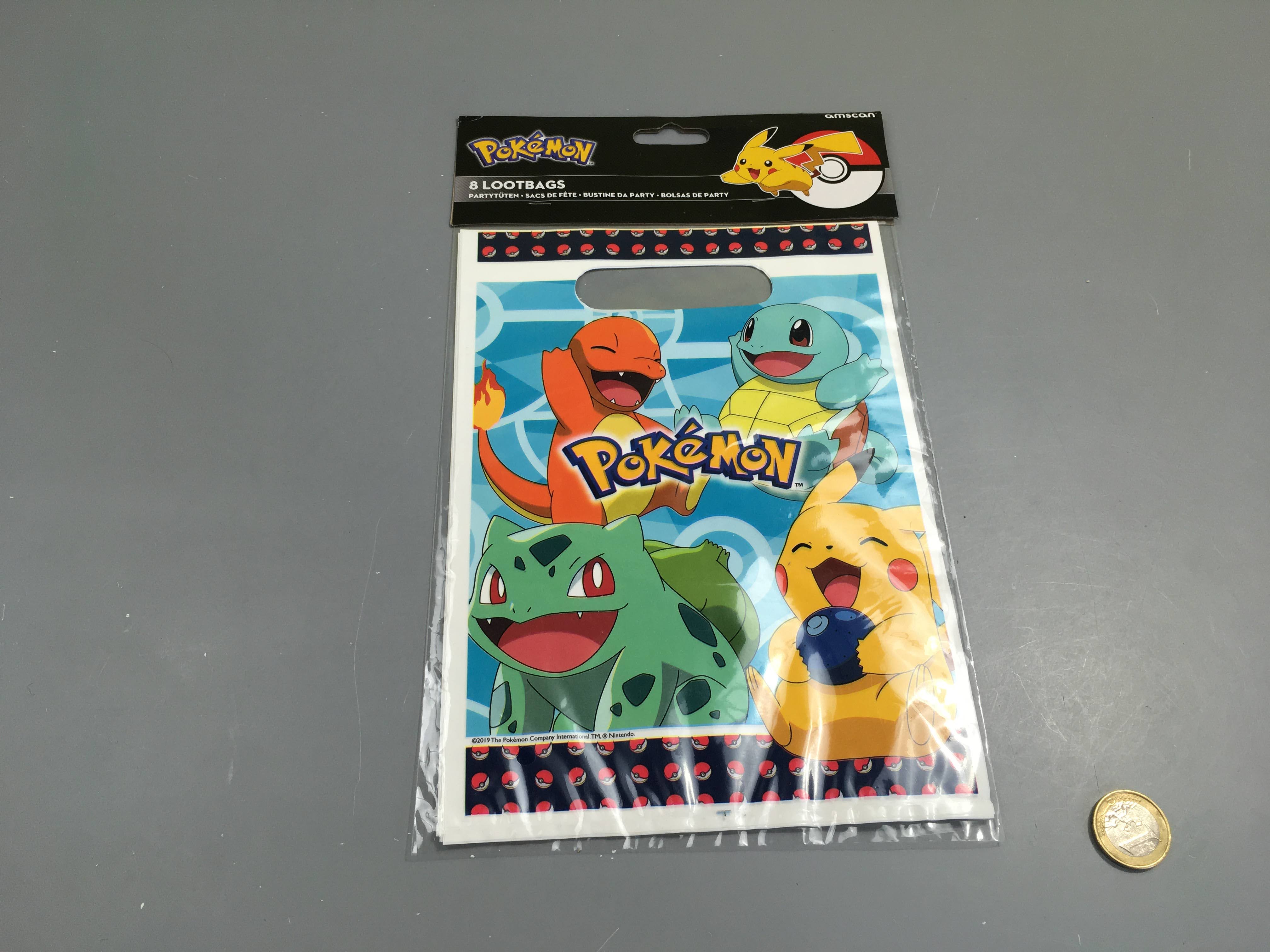 Neuf- 6 Pochettes 16-22cm Pokemon