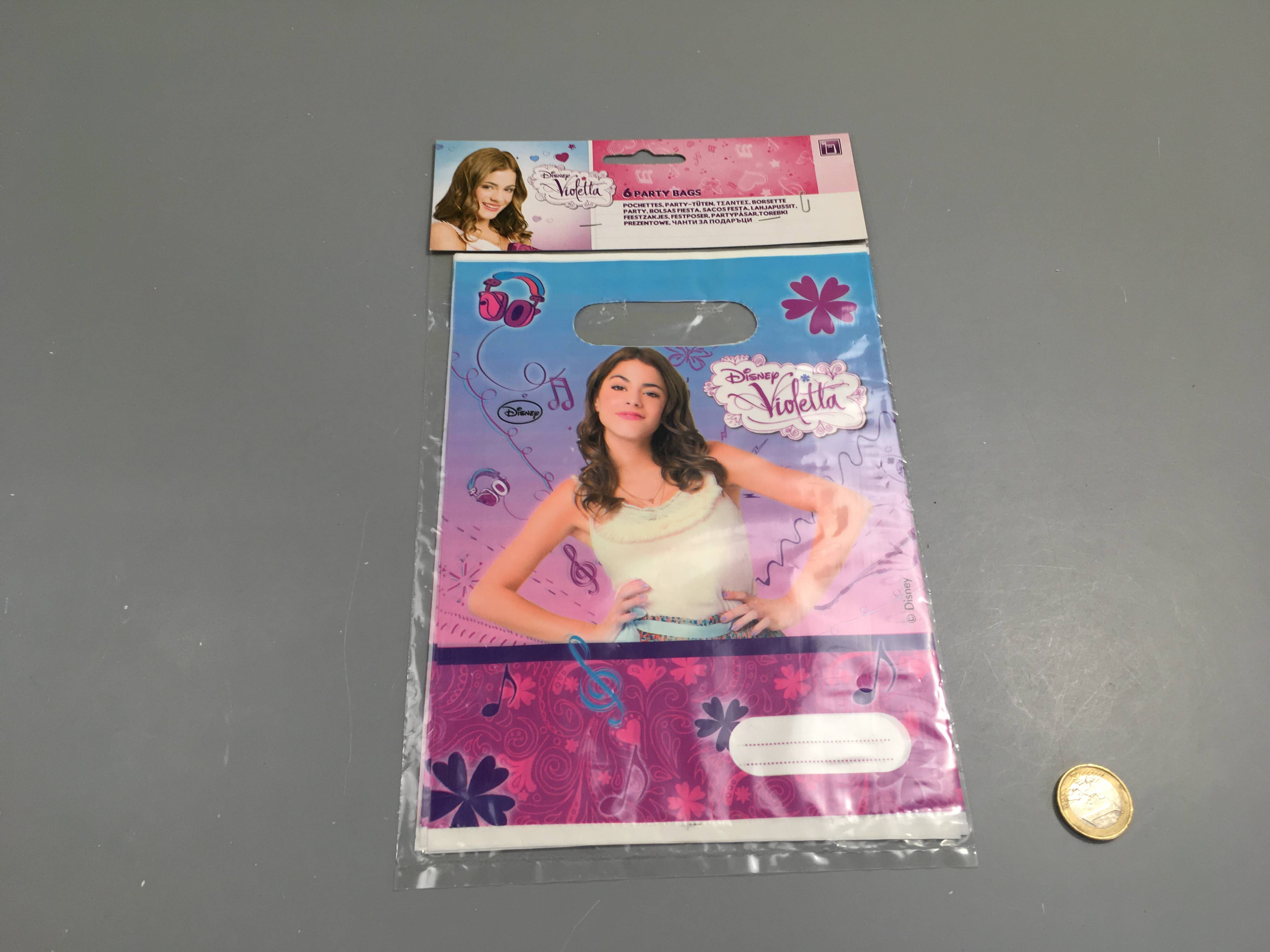 Neuf- 6 Pochettes 16-22cm Violetta