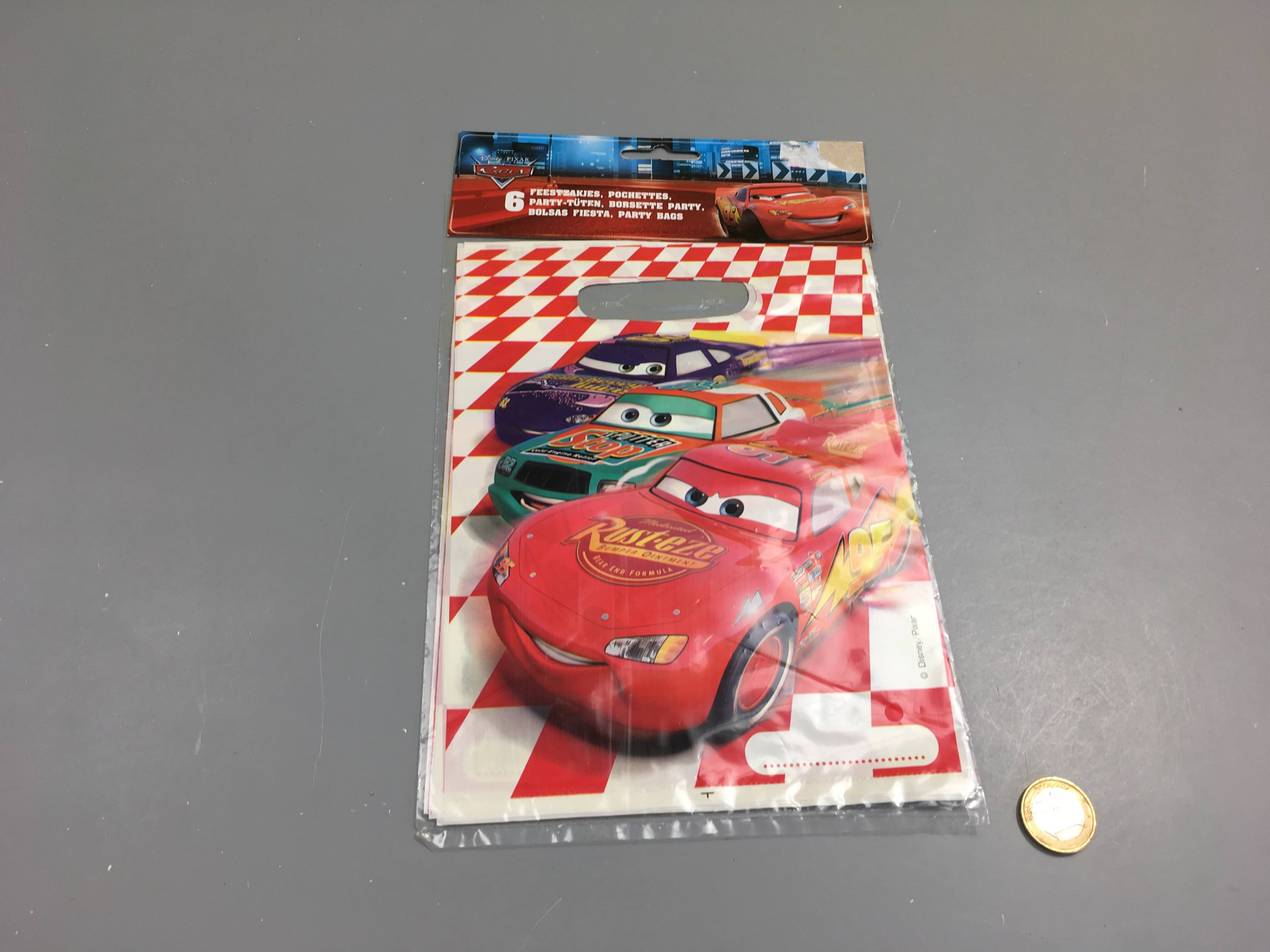 Neuf- 6 Pochettes 16-22cm Cars