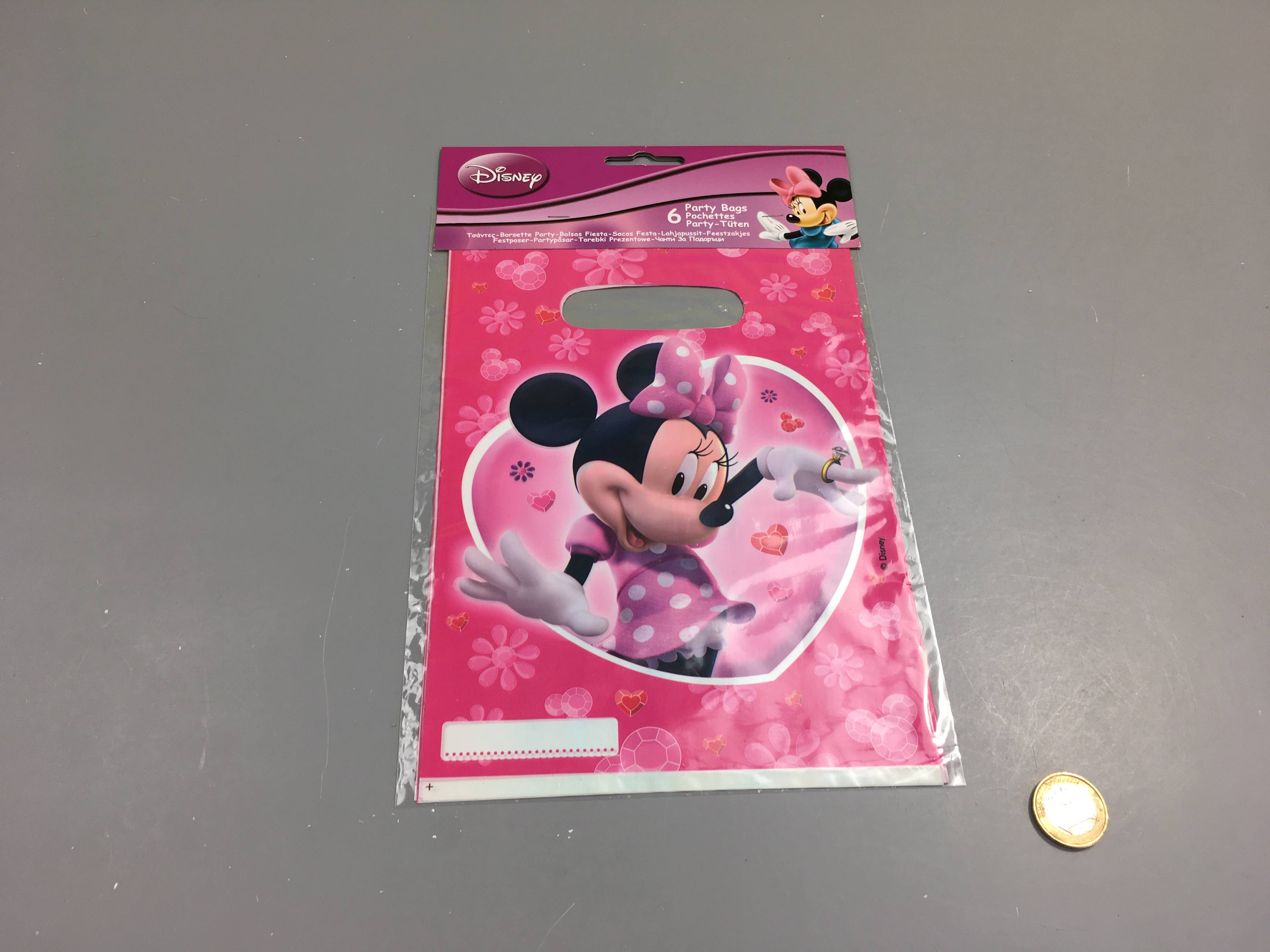 Neuf- 6 Pochettes 16-22cm Minnie
