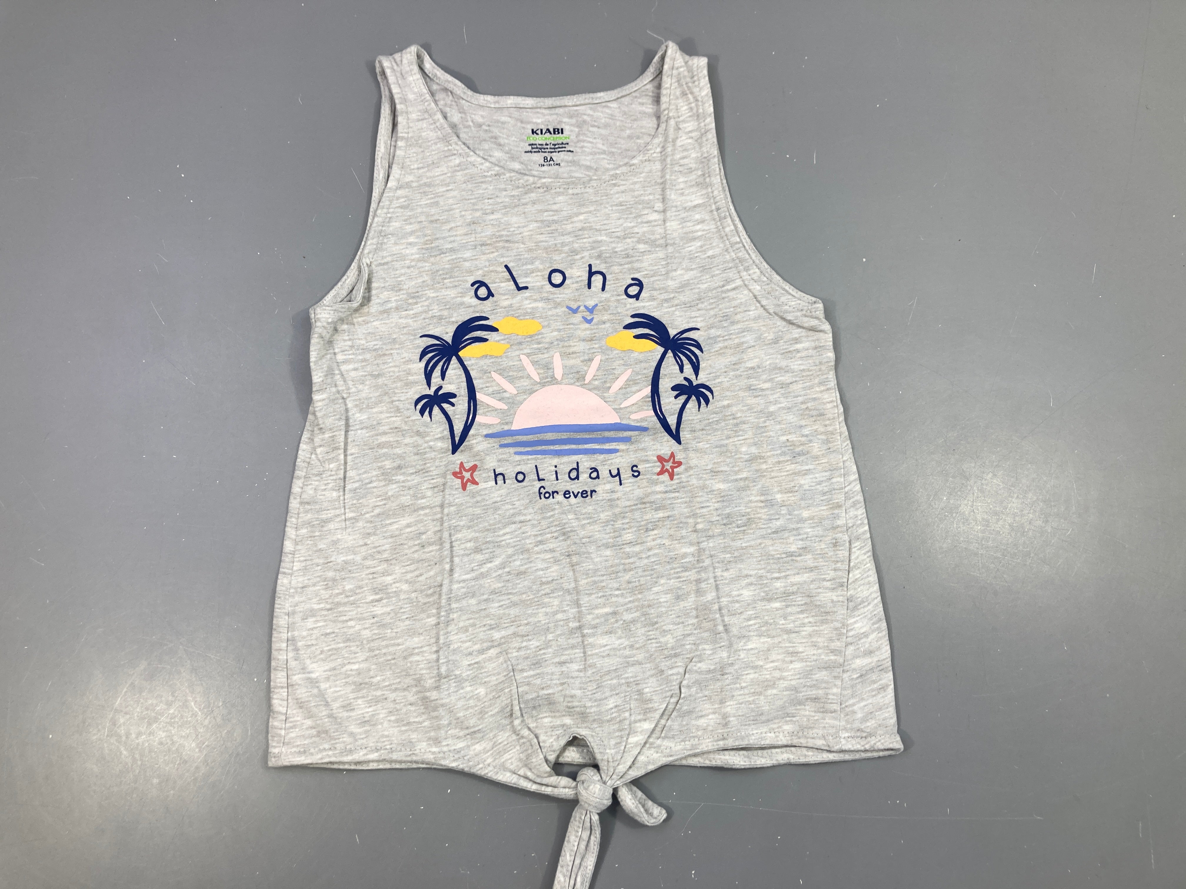 Débardeur gris chiné aloha