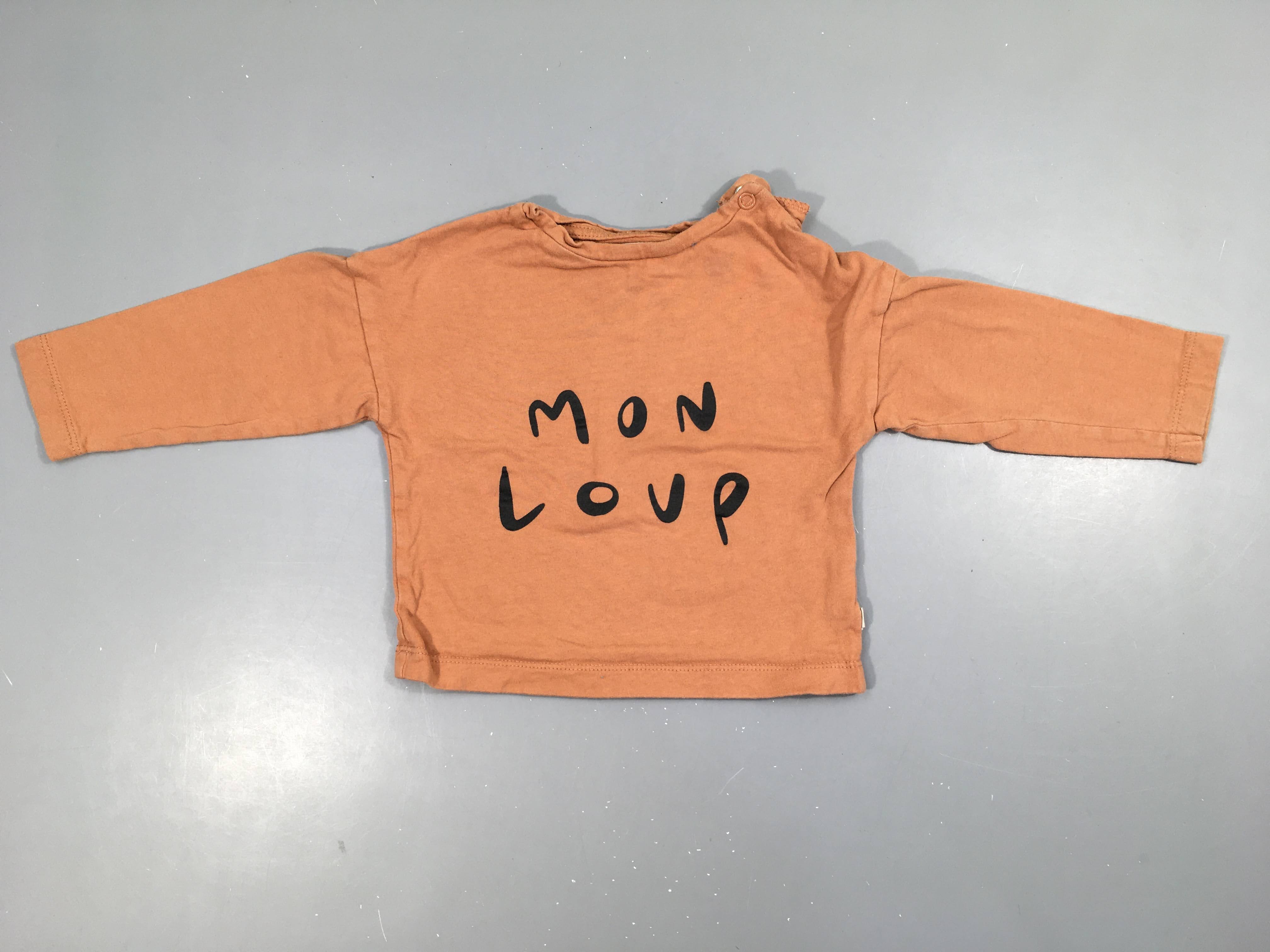 T-shirt m.l brun clair mon loup Les petites choses