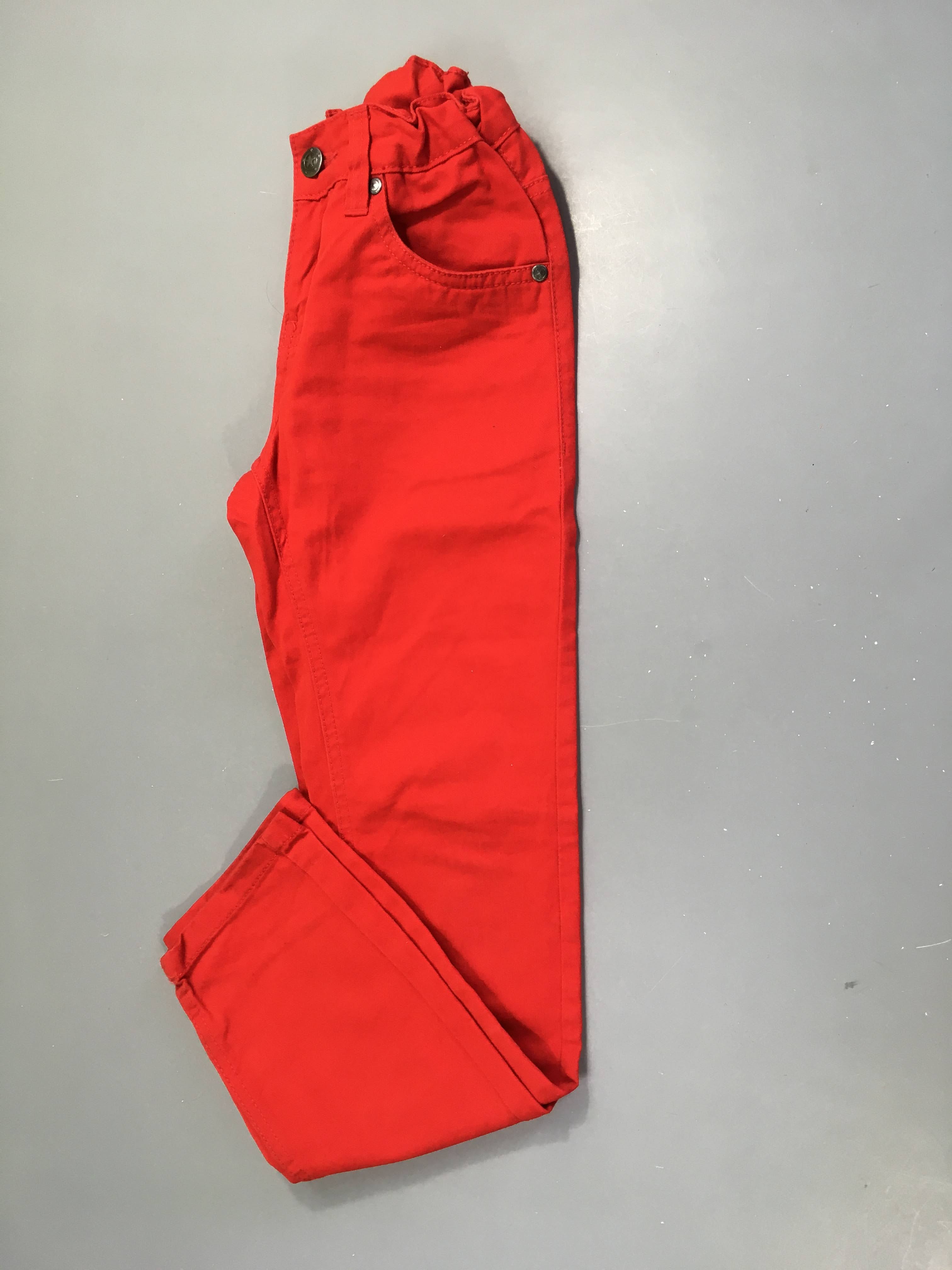 Pantalon rouge 100% Coton