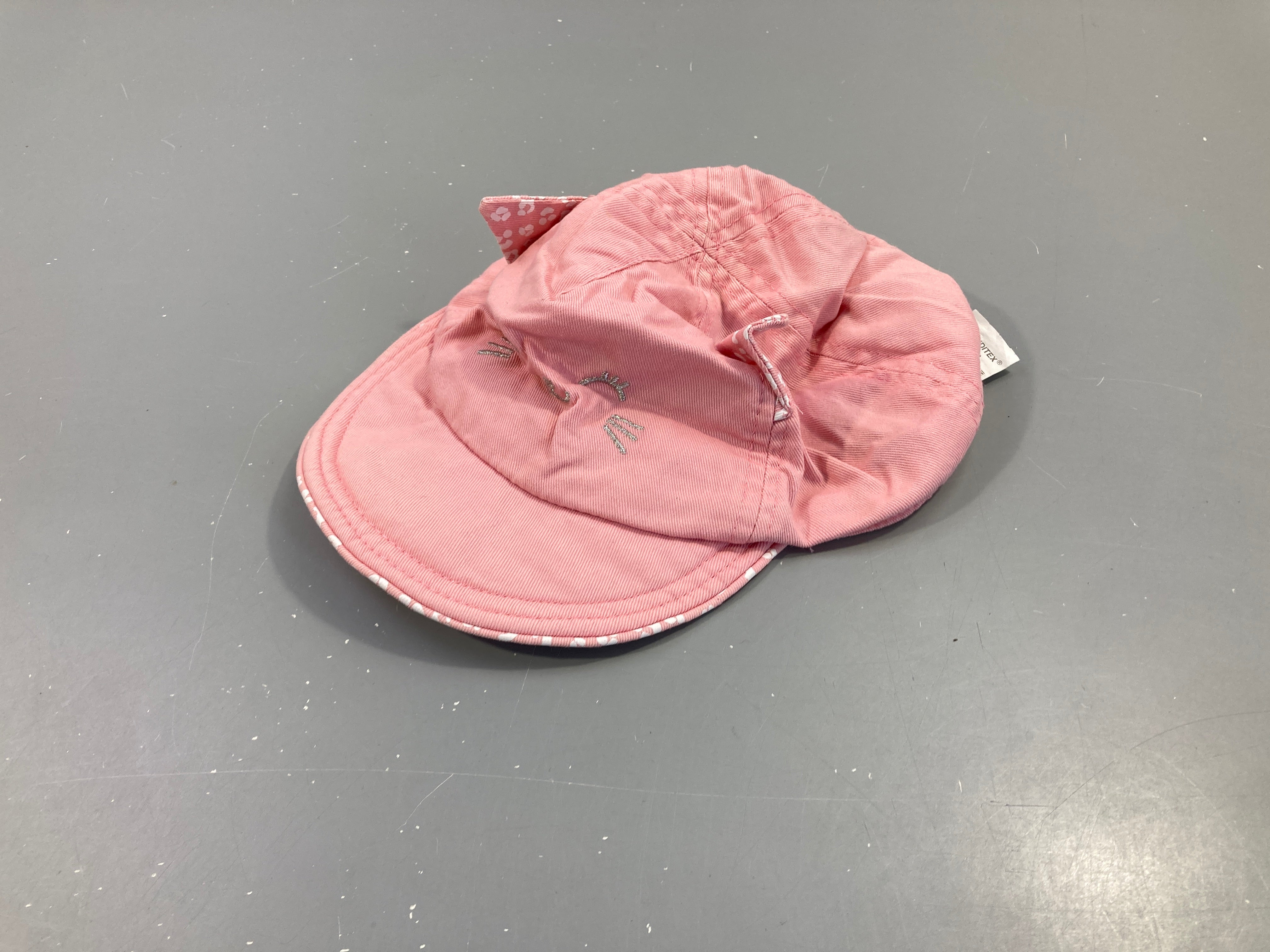 Casquette souple rose chat, 51cm