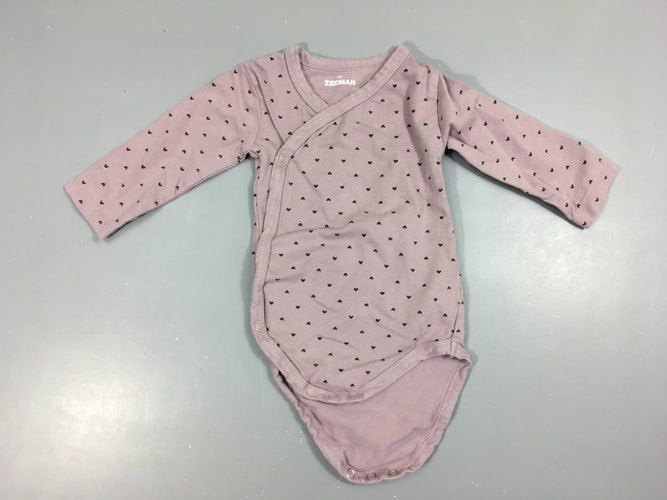 Body m.l lilas coeurs, moins cher chez Petit Kiwi