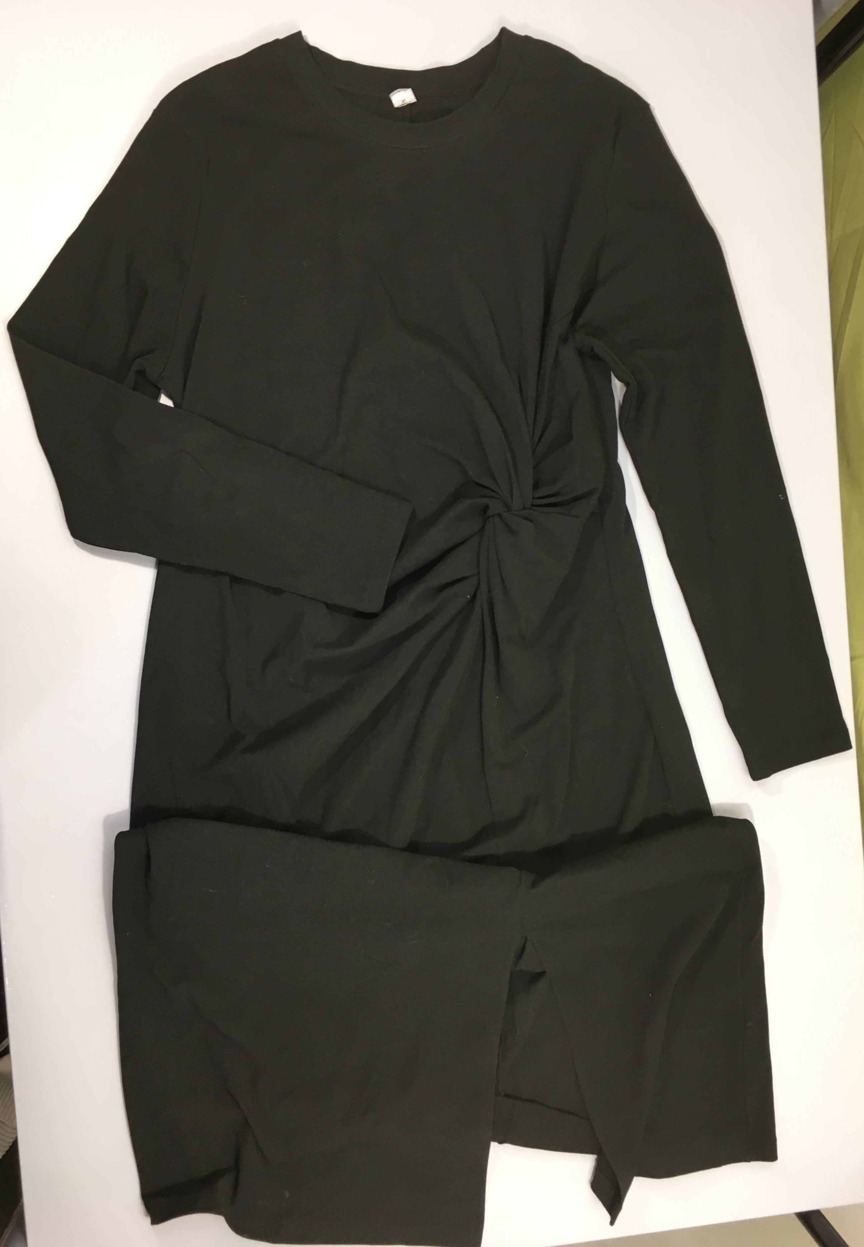 Robe m.l jersey de grossesse noir