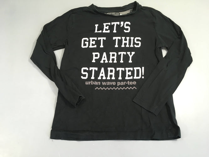 T-shirt m.l noir Let's get, moins cher chez Petit Kiwi