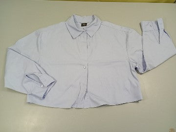 Chemisier court ml  bleu clair