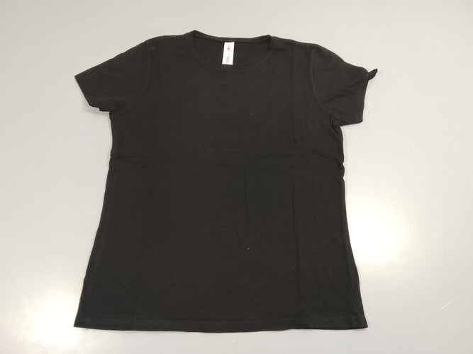 T-shirt m.c noir,  taille estimée 12a, moins cher chez Petit Kiwi
