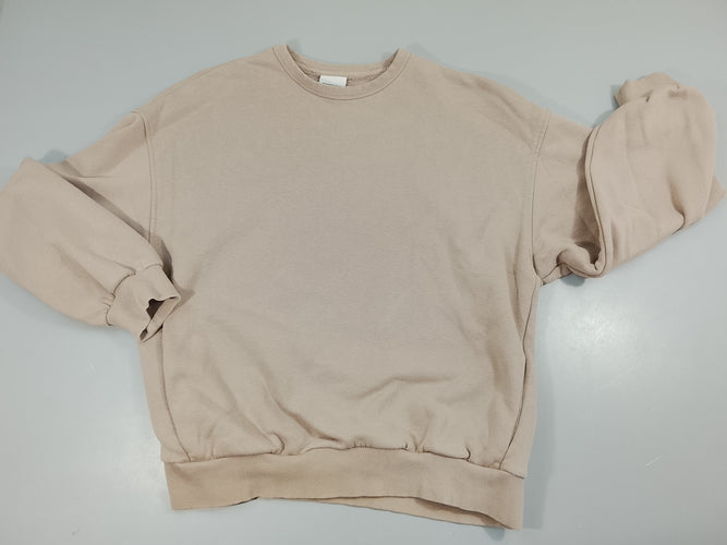 Sweat brun clair, très légèrement bouloché, moins cher chez Petit Kiwi