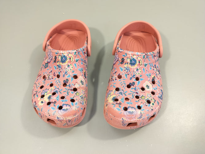 Crocs roses à fleurs 36-37, moins cher chez Petit Kiwi
