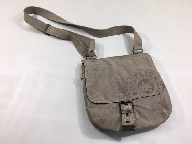 Sac bandouillère gris Kipling-Petites tarces arrières, moins cher chez Petit Kiwi