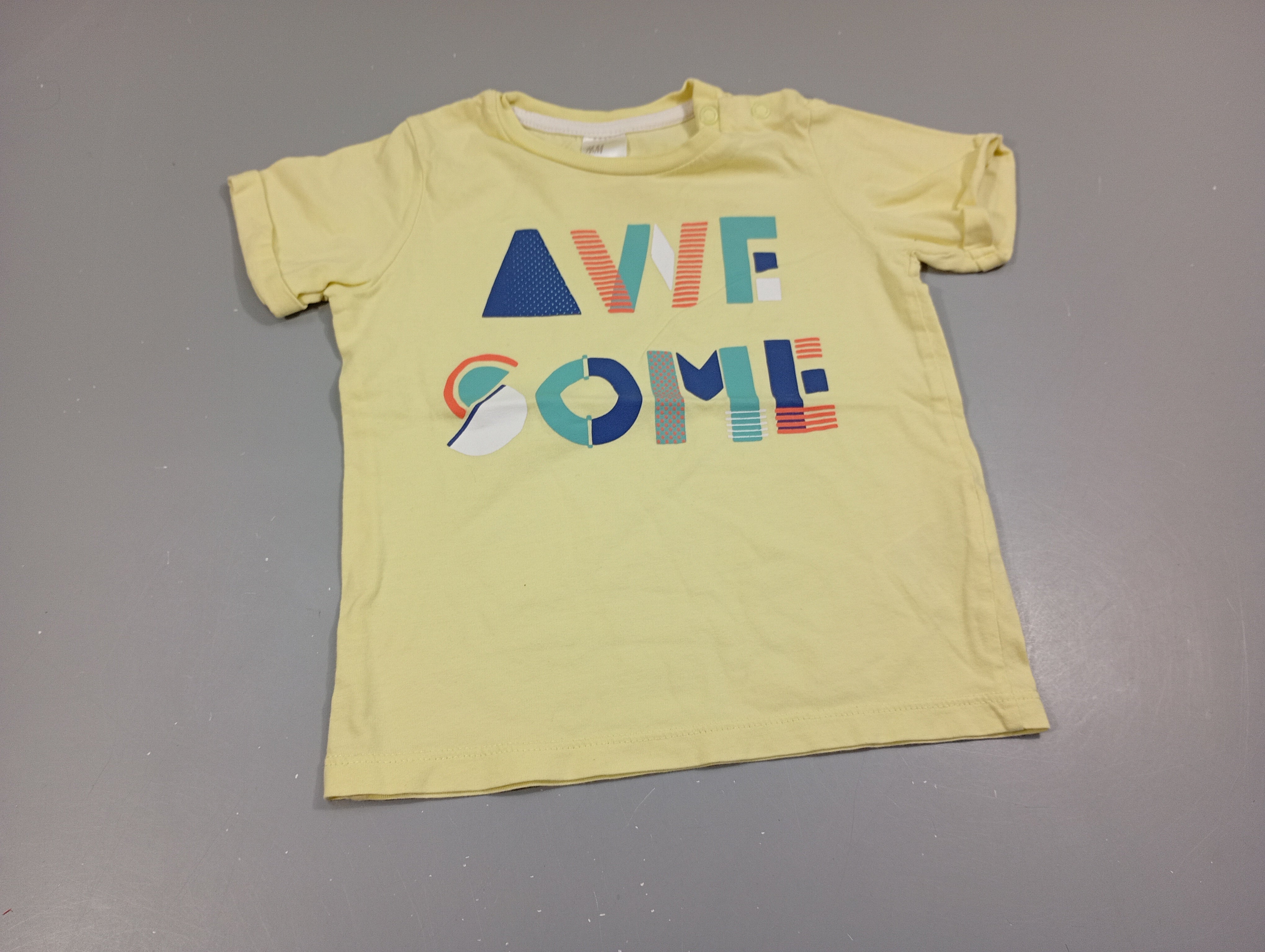 T-shirt m.c jaune clair 