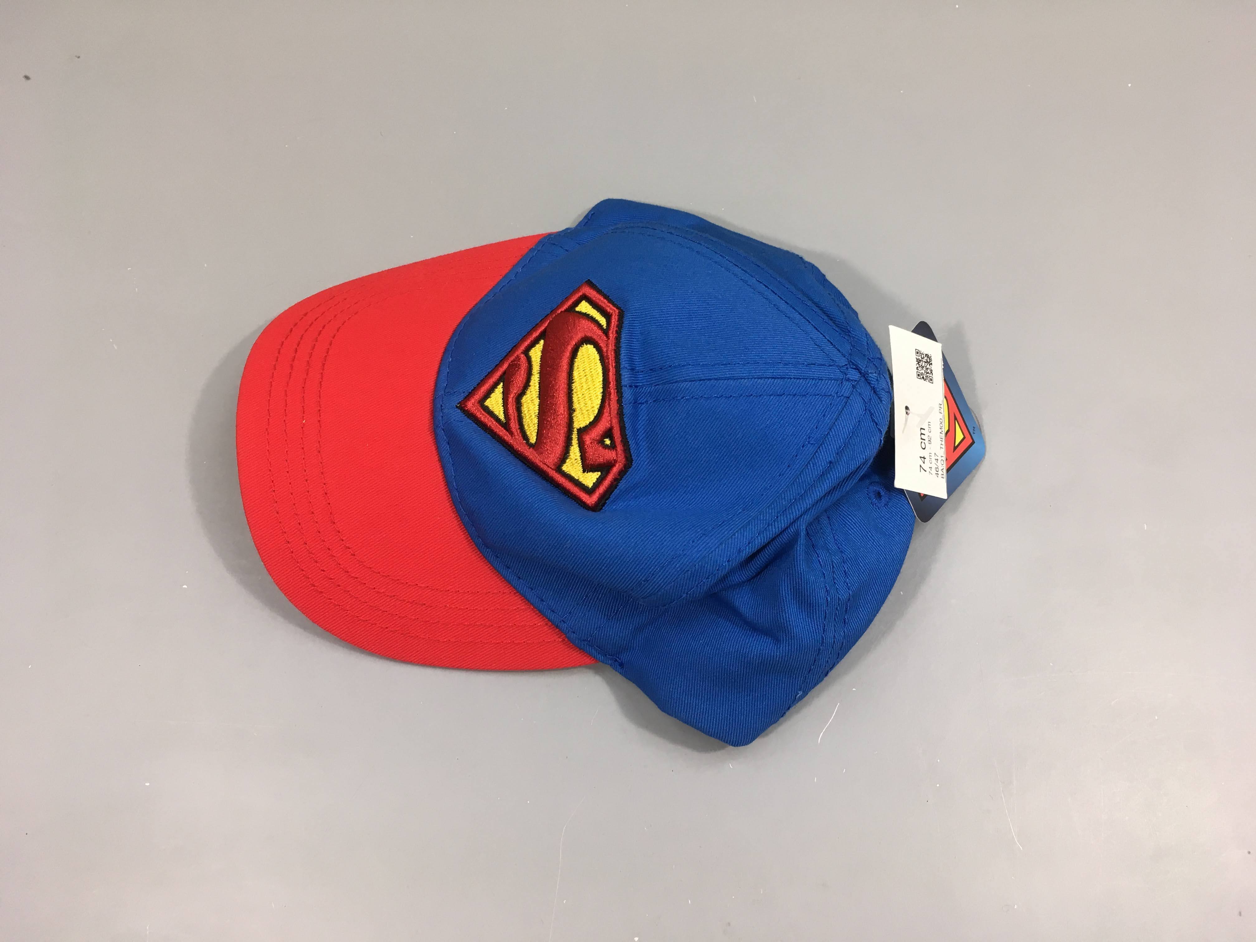 Neuf-Casquette bleu-rouge Spiderman 46-47cm