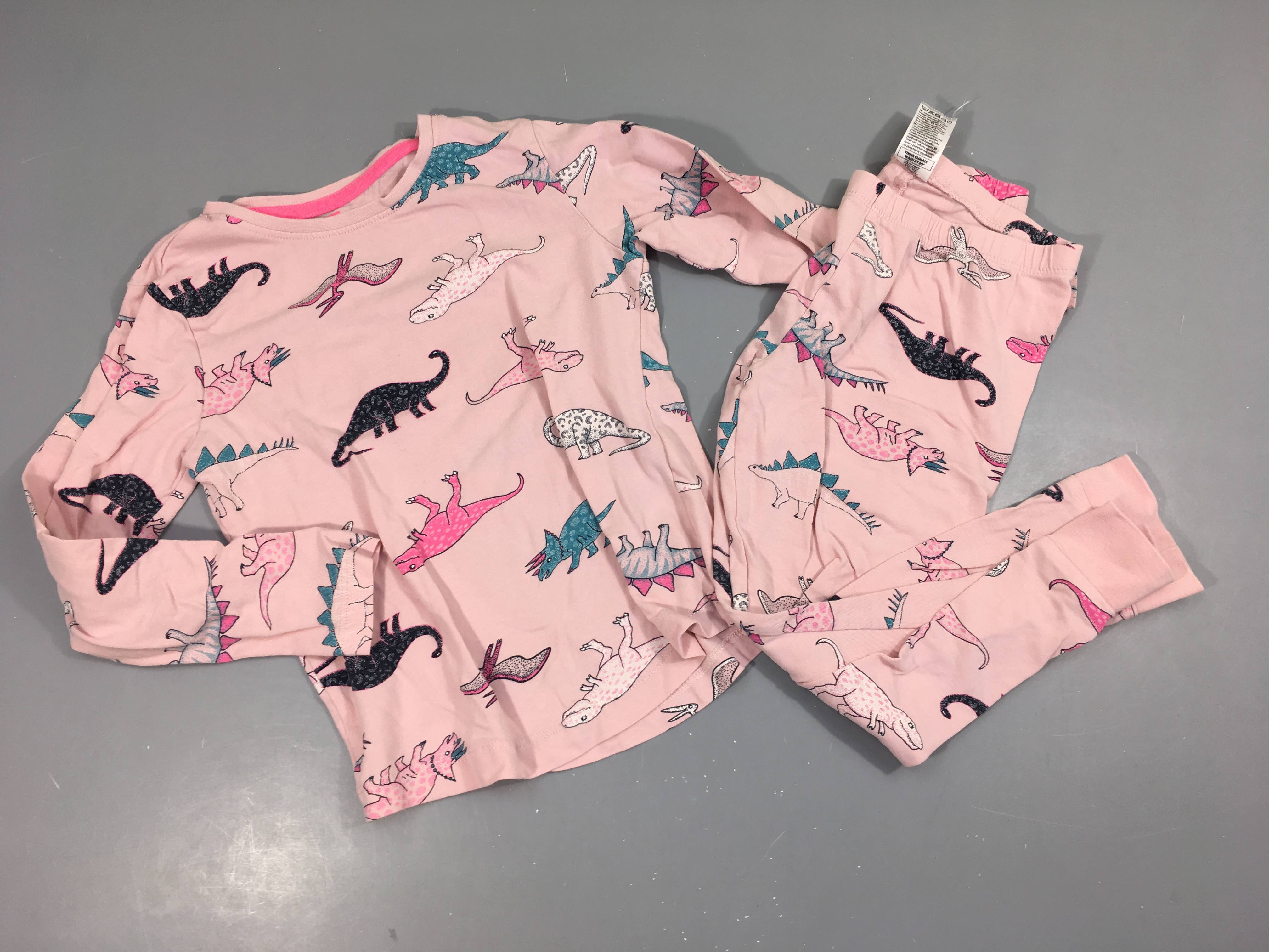 Pyjama 2pcs jersey rose dinos