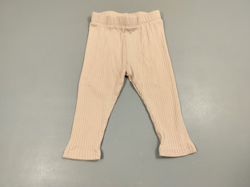 Legging rose clair texturé