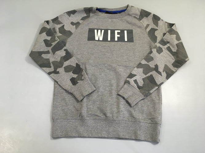 Sweat gris Wifi, moins cher chez Petit Kiwi