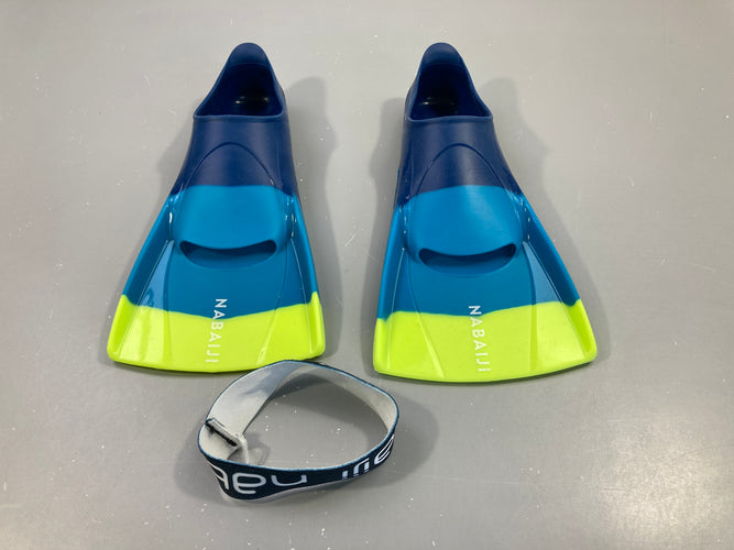 Palmes de natation - Silifin bleu jaune, 29-30, moins cher chez Petit Kiwi