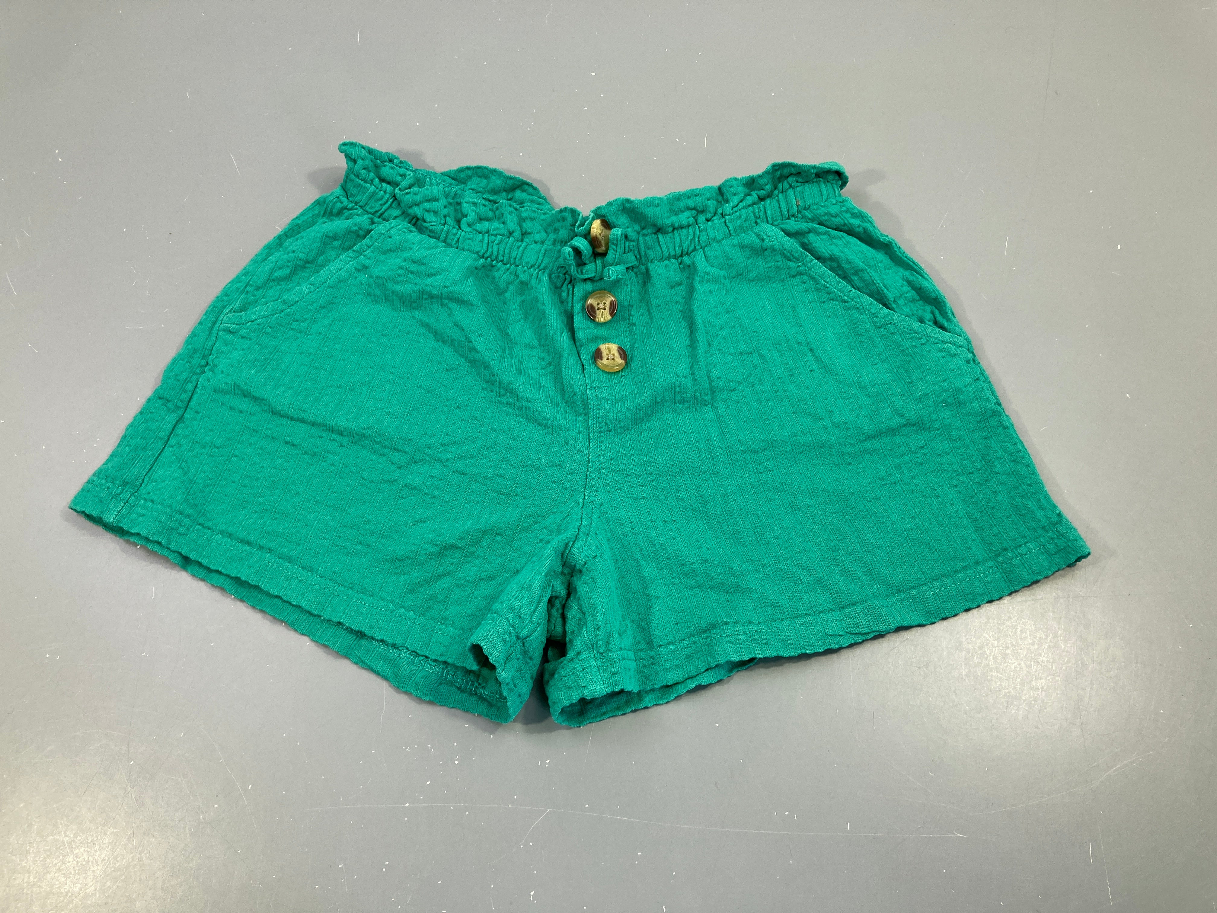 Short molleton texturé vert