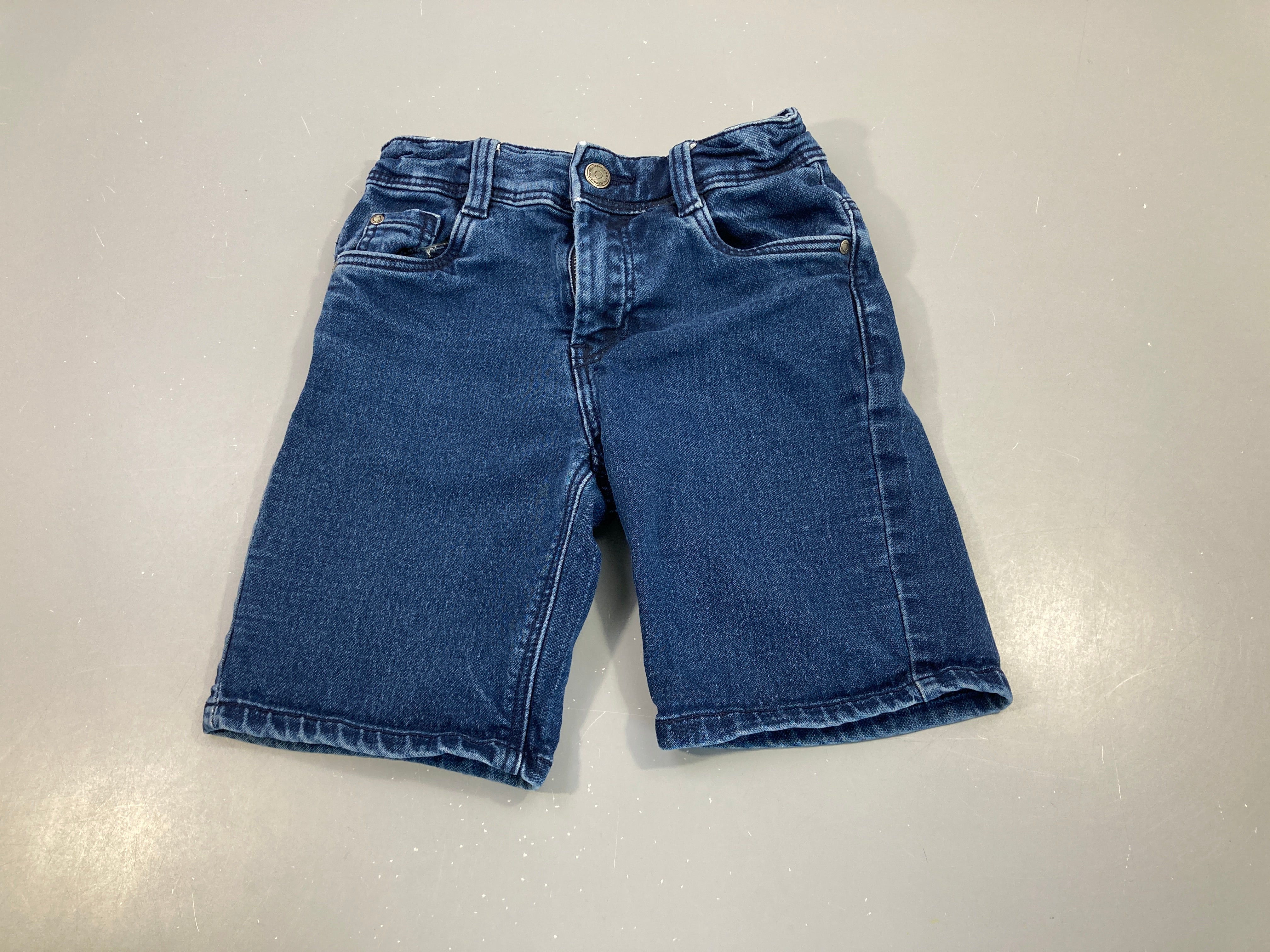 Bermuda jean foncé regular