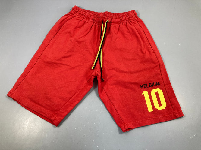 Bermuda molleton rouge Belgium 10 foot, S 44-46, moins cher chez Petit Kiwi