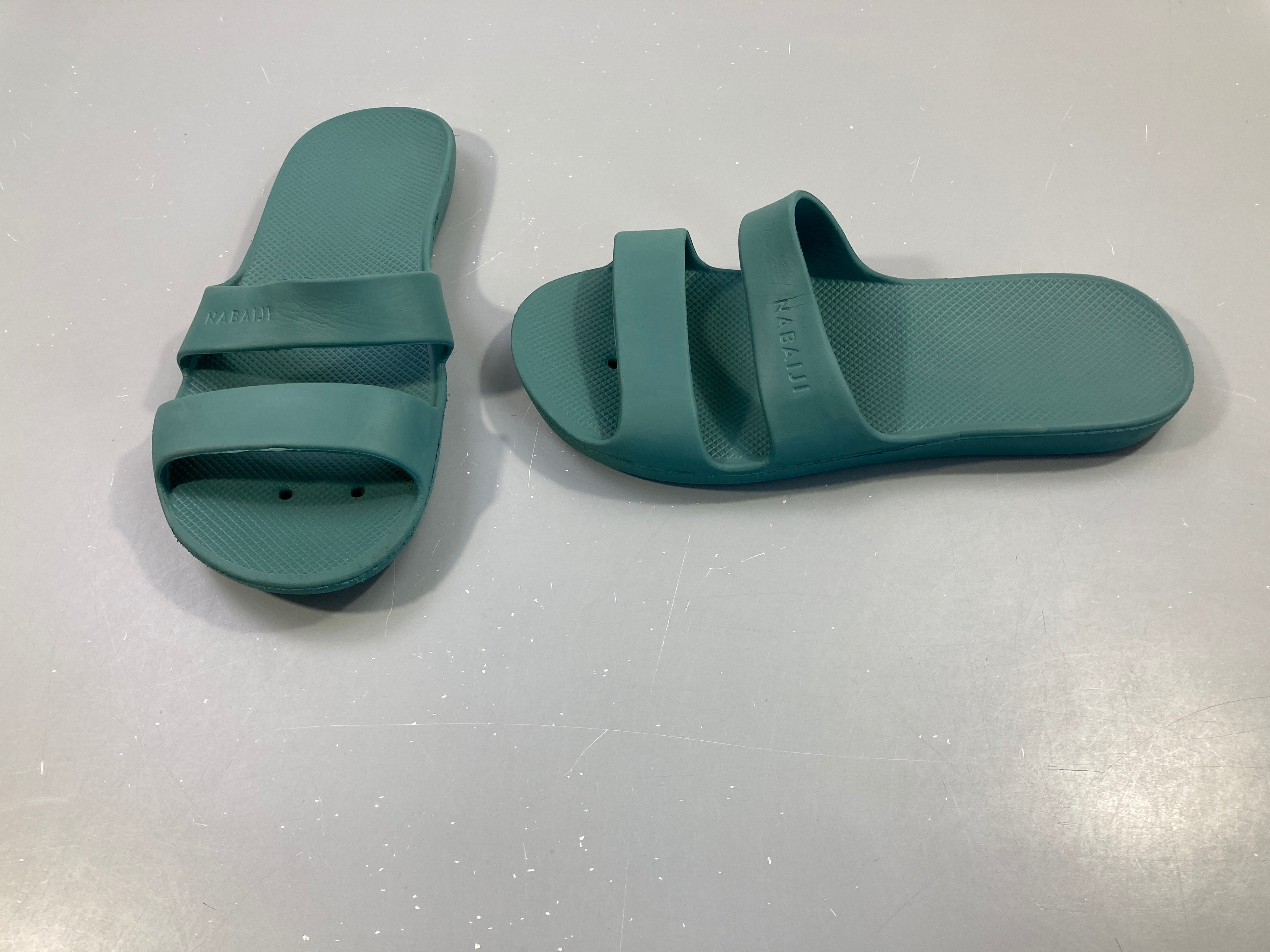 Sandale claquette piscine slap 100 basic kaki, 39-40