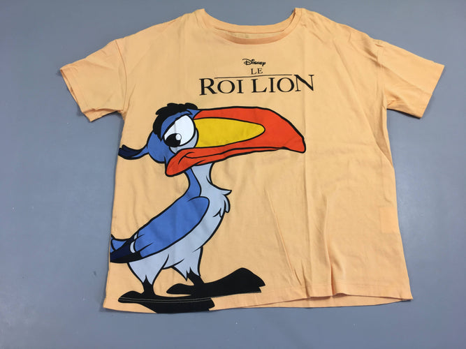 T-shirt m.c orange saumon Roi Lion, moins cher chez Petit Kiwi
