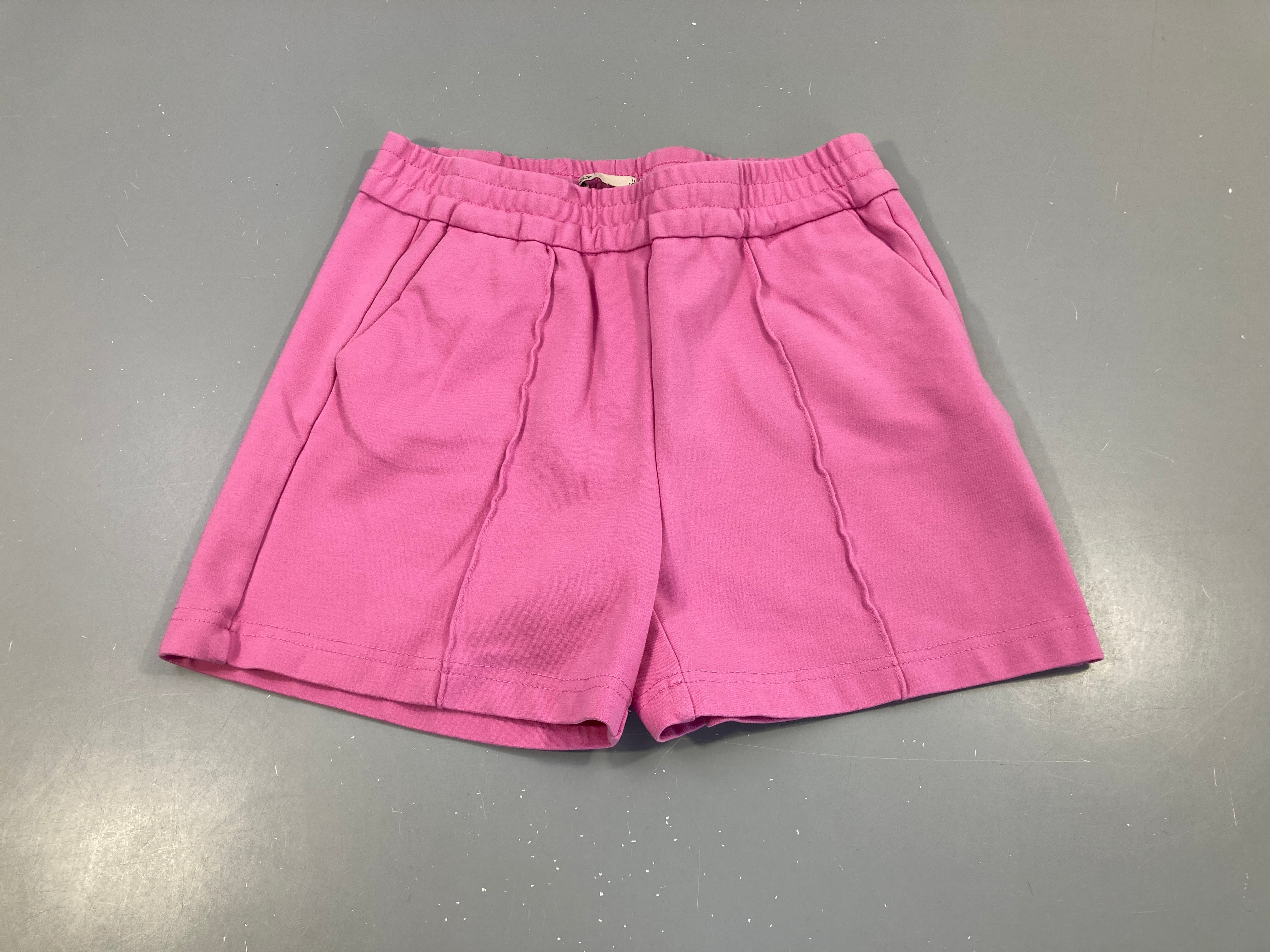 Short molleton rose, légèrement bouloché