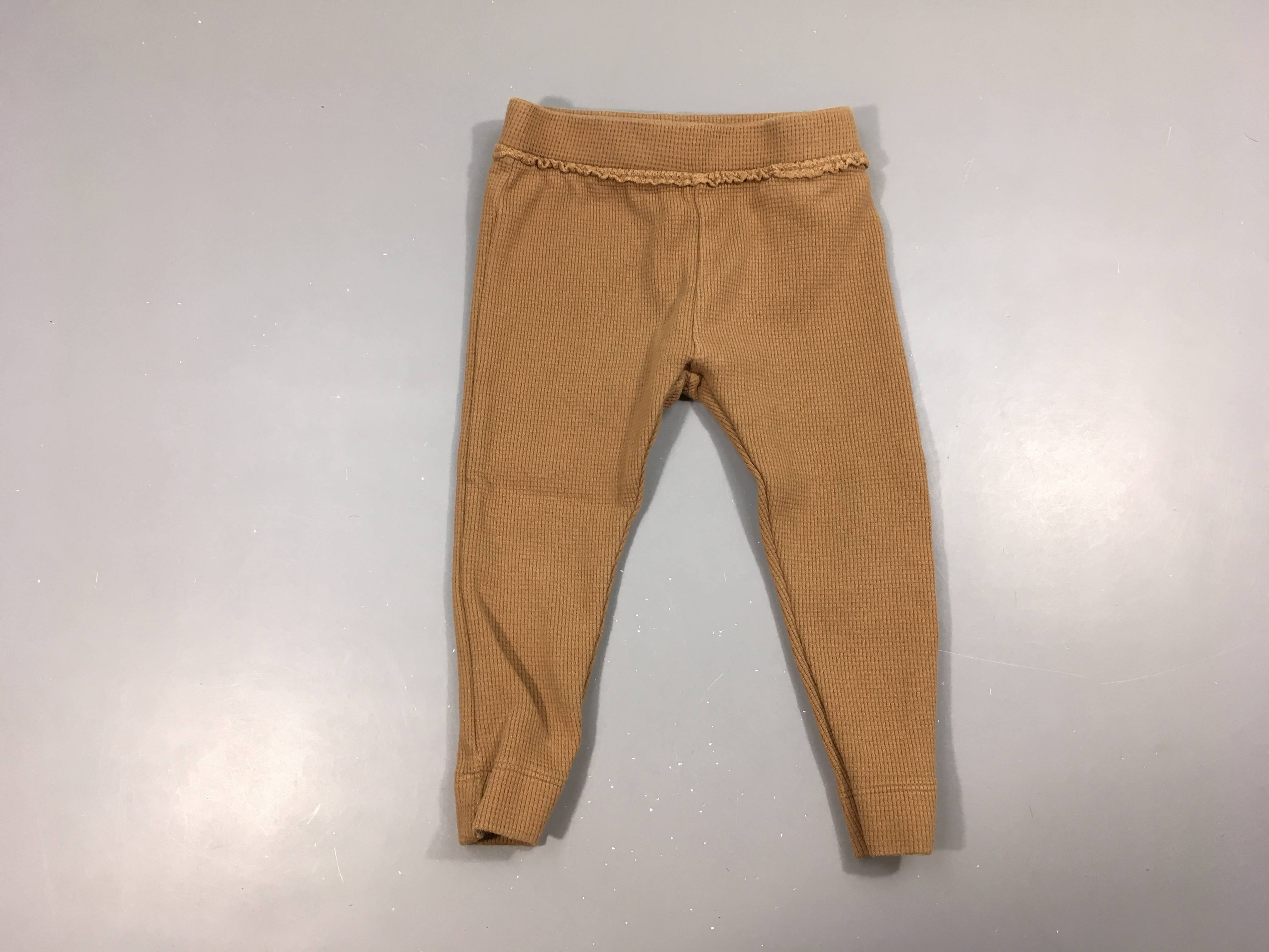 Pantalon molleton texturé brun