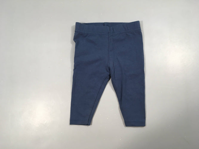 Pantalon jersey côtelé blanc rayé bleu, moins cher chez Petit Kiwi