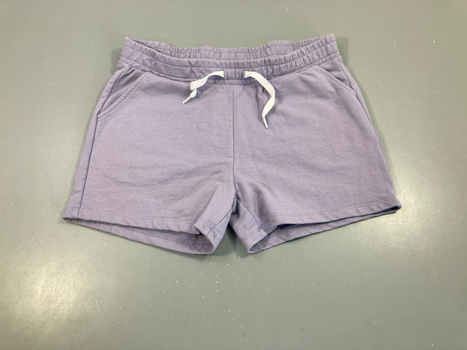 Short molleton mauve, moins cher chez Petit Kiwi