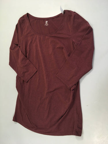 T-shirt m.l 3/4 bordeaux chiné, moins cher chez Petit Kiwi