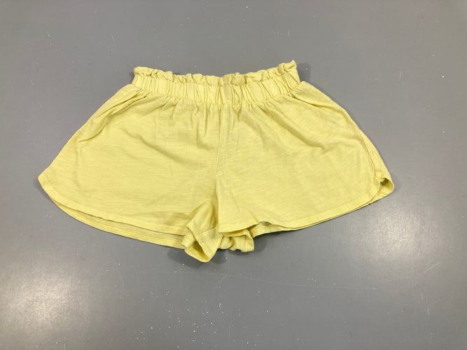 Short jersey jaune flammé, moins cher chez Petit Kiwi