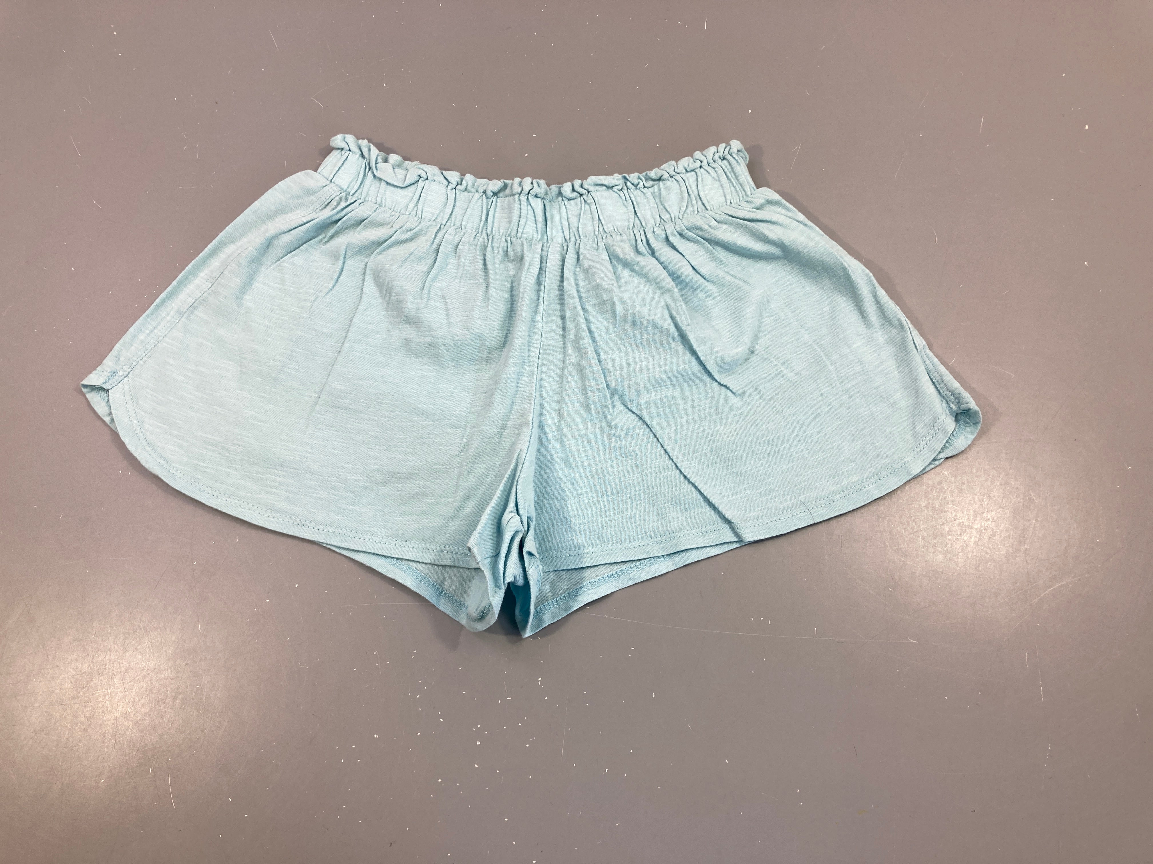 Short jersey bleu flammé