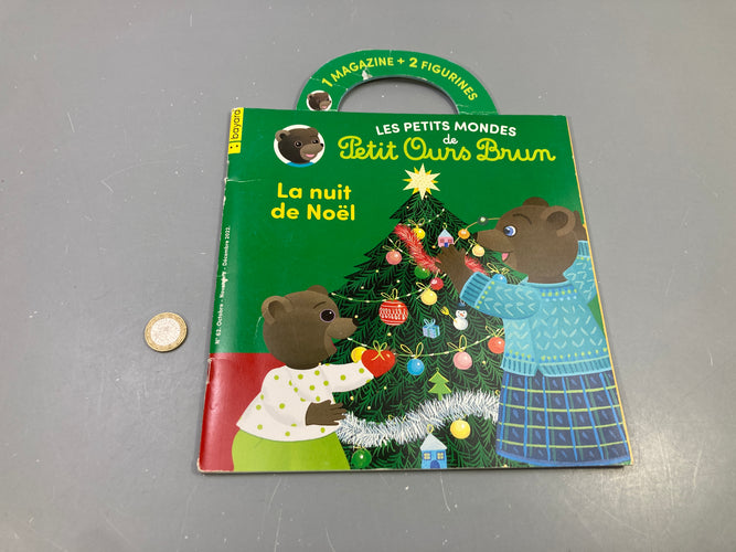 Magazine Les petits mondes de Petit Ours Brun n°62, La nuit de Noël, Bayard, moins cher chez Petit Kiwi