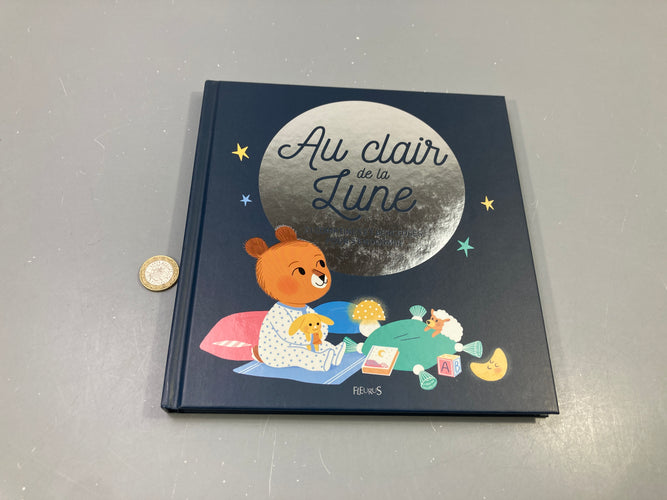 Livre Au clair de la Lune, 21 comptines et berceuses pour s'endormir, Fleurus, moins cher chez Petit Kiwi