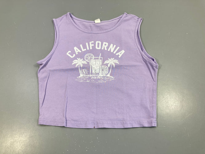 Débardeur mauve California, moins cher chez Petit Kiwi