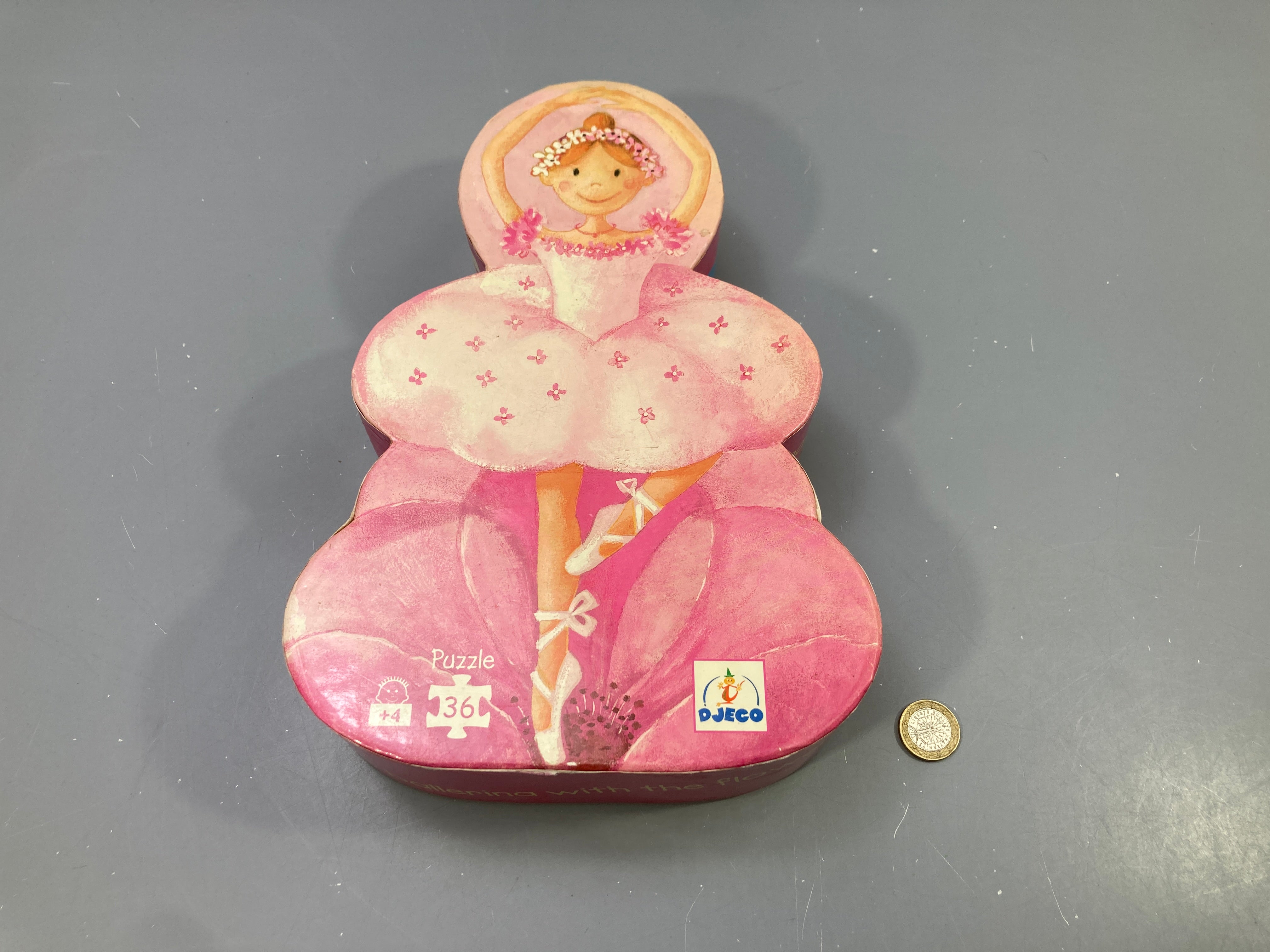 Puzzle silhouette ballerine à la fleur, 36 pcs, 4+